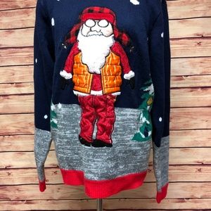 Jolly Sweaters Christmas, Hard Hat Sweater, Large